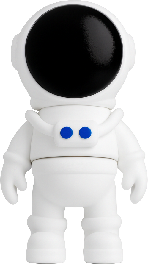Astronauta, vista frente